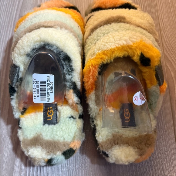 UGG Multicolor Fuzzy Slippers - Picture 2 of 3